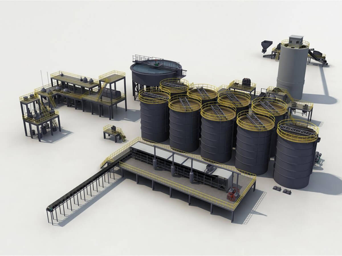 双叶轮浸出搅拌槽